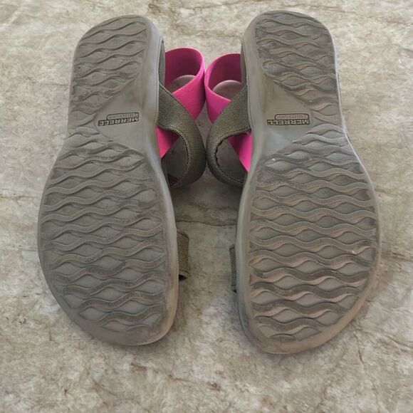 MERRELL Khaki Finley Sandals Size 10 - Picture 6 of 8